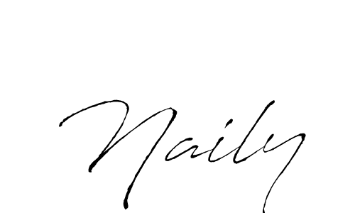 Also we have Naily name is the best signature style. Create professional handwritten signature collection using Antro_Vectra autograph style. Naily signature style 6 images and pictures png