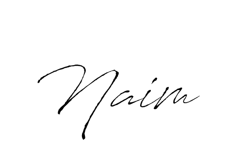 Design your own signature with our free online signature maker. With this signature software, you can create a handwritten (Antro_Vectra) signature for name Naim . Naim  signature style 6 images and pictures png