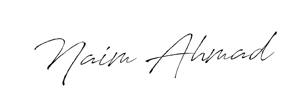 Design your own signature with our free online signature maker. With this signature software, you can create a handwritten (Antro_Vectra) signature for name Naim Ahmad. Naim Ahmad signature style 6 images and pictures png