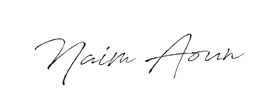 You should practise on your own different ways (Antro_Vectra) to write your name (Naim Aoun) in signature. don't let someone else do it for you. Naim Aoun signature style 6 images and pictures png