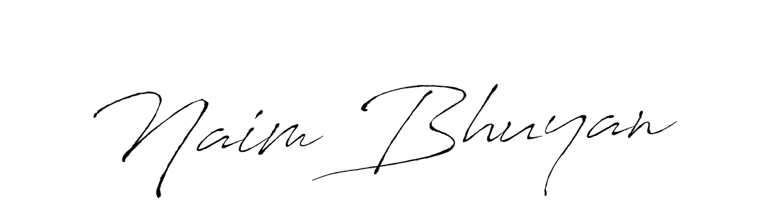 Make a beautiful signature design for name Naim Bhuyan. With this signature (Antro_Vectra) style, you can create a handwritten signature for free. Naim Bhuyan signature style 6 images and pictures png
