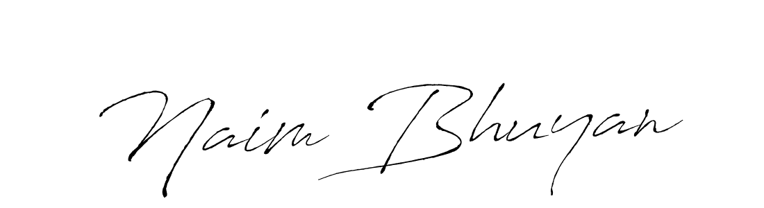 How to make Naim Bhuyan name signature. Use Antro_Vectra style for creating short signs online. This is the latest handwritten sign. Naim Bhuyan signature style 6 images and pictures png