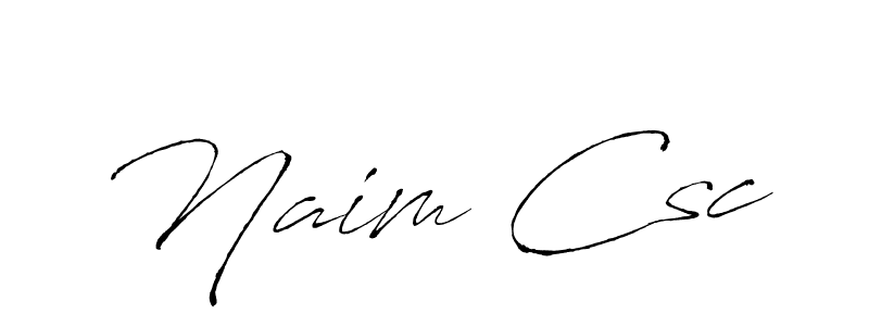 Naim Csc stylish signature style. Best Handwritten Sign (Antro_Vectra) for my name. Handwritten Signature Collection Ideas for my name Naim Csc. Naim Csc signature style 6 images and pictures png