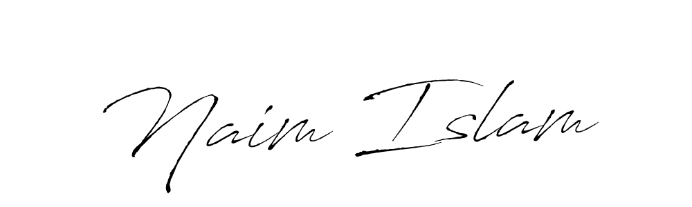 Make a beautiful signature design for name Naim Islam. With this signature (Antro_Vectra) style, you can create a handwritten signature for free. Naim Islam signature style 6 images and pictures png