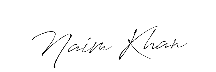 Make a beautiful signature design for name Naim Khan. With this signature (Antro_Vectra) style, you can create a handwritten signature for free. Naim Khan signature style 6 images and pictures png
