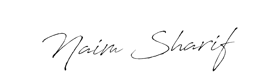 Create a beautiful signature design for name Naim Sharif. With this signature (Antro_Vectra) fonts, you can make a handwritten signature for free. Naim Sharif signature style 6 images and pictures png