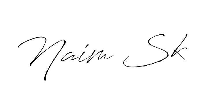 Make a beautiful signature design for name Naim Sk. With this signature (Antro_Vectra) style, you can create a handwritten signature for free. Naim Sk signature style 6 images and pictures png