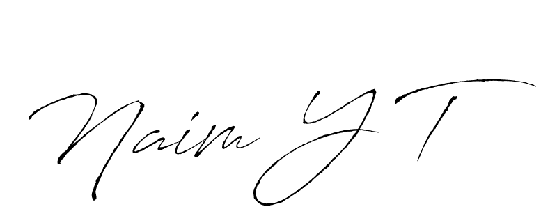 Use a signature maker to create a handwritten signature online. With this signature software, you can design (Antro_Vectra) your own signature for name Naim Y T. Naim Y T signature style 6 images and pictures png