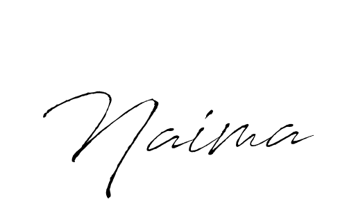 How to make Naima signature? Antro_Vectra is a professional autograph style. Create handwritten signature for Naima name. Naima signature style 6 images and pictures png