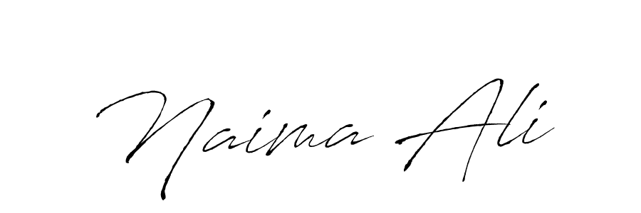 Naima Ali stylish signature style. Best Handwritten Sign (Antro_Vectra) for my name. Handwritten Signature Collection Ideas for my name Naima Ali. Naima Ali signature style 6 images and pictures png