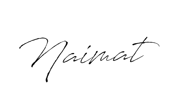 Make a beautiful signature design for name Naimat. With this signature (Antro_Vectra) style, you can create a handwritten signature for free. Naimat signature style 6 images and pictures png