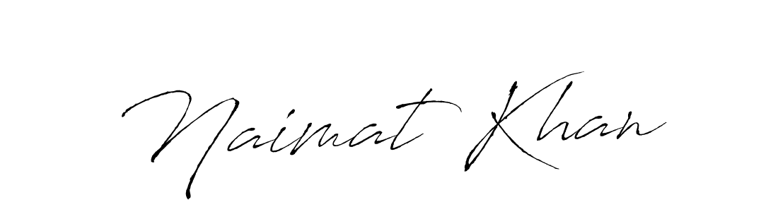 Make a beautiful signature design for name Naimat Khan. With this signature (Antro_Vectra) style, you can create a handwritten signature for free. Naimat Khan signature style 6 images and pictures png
