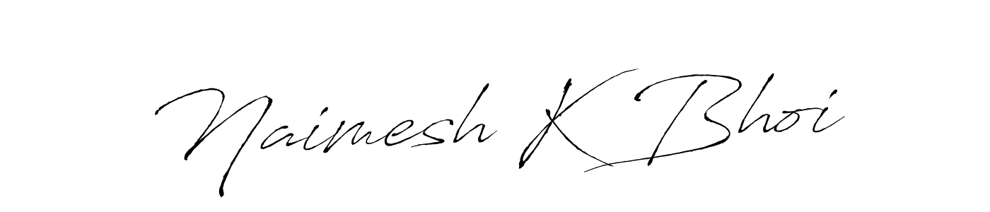 How to make Naimesh K Bhoi signature? Antro_Vectra is a professional autograph style. Create handwritten signature for Naimesh K Bhoi name. Naimesh K Bhoi signature style 6 images and pictures png