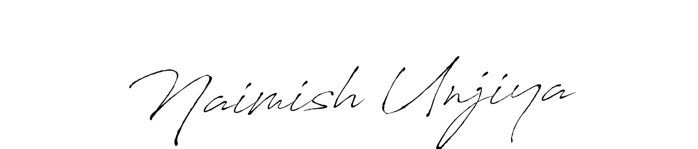 Similarly Antro_Vectra is the best handwritten signature design. Signature creator online .You can use it as an online autograph creator for name Naimish Unjiya. Naimish Unjiya signature style 6 images and pictures png