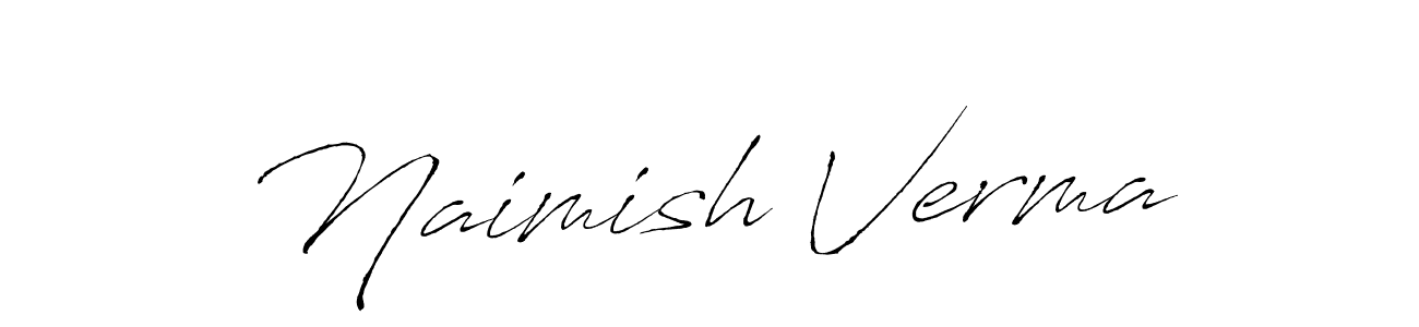 Similarly Antro_Vectra is the best handwritten signature design. Signature creator online .You can use it as an online autograph creator for name Naimish Verma. Naimish Verma signature style 6 images and pictures png
