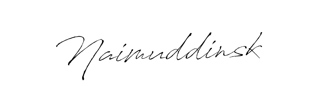Design your own signature with our free online signature maker. With this signature software, you can create a handwritten (Antro_Vectra) signature for name Naimuddinsk. Naimuddinsk signature style 6 images and pictures png