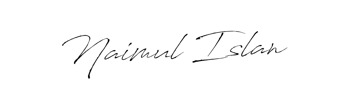 Also we have Naimul Islan name is the best signature style. Create professional handwritten signature collection using Antro_Vectra autograph style. Naimul Islan signature style 6 images and pictures png
