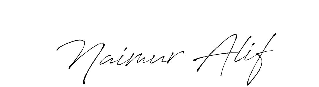 How to make Naimur Alif name signature. Use Antro_Vectra style for creating short signs online. This is the latest handwritten sign. Naimur Alif signature style 6 images and pictures png