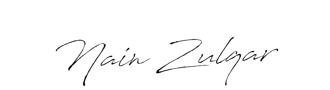 How to make Nain Zulqar signature? Antro_Vectra is a professional autograph style. Create handwritten signature for Nain Zulqar name. Nain Zulqar signature style 6 images and pictures png