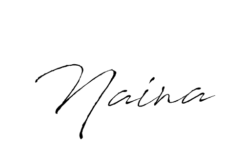How to make Naina signature? Antro_Vectra is a professional autograph style. Create handwritten signature for Naina name. Naina signature style 6 images and pictures png