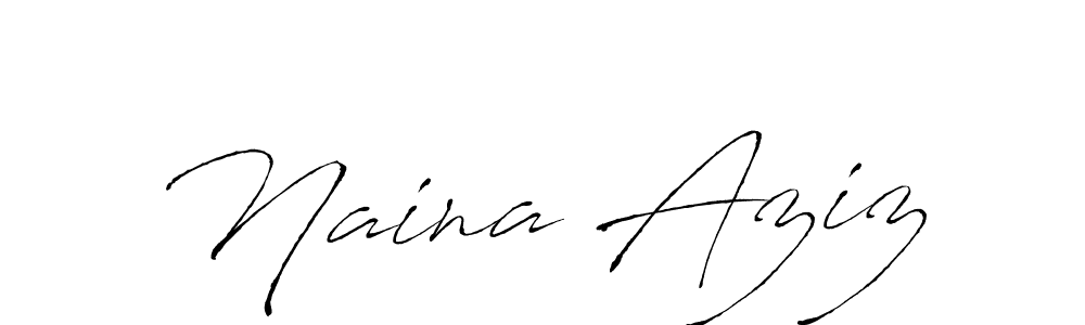 The best way (Antro_Vectra) to make a short signature is to pick only two or three words in your name. The name Naina Aziz include a total of six letters. For converting this name. Naina Aziz signature style 6 images and pictures png
