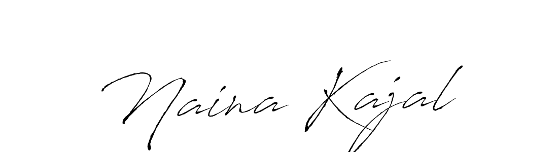 Make a beautiful signature design for name Naina Kajal. With this signature (Antro_Vectra) style, you can create a handwritten signature for free. Naina Kajal signature style 6 images and pictures png