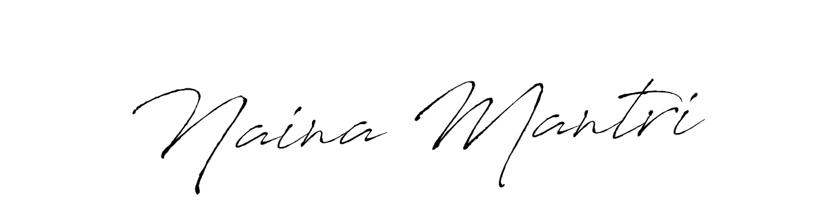 Use a signature maker to create a handwritten signature online. With this signature software, you can design (Antro_Vectra) your own signature for name Naina Mantri. Naina Mantri signature style 6 images and pictures png