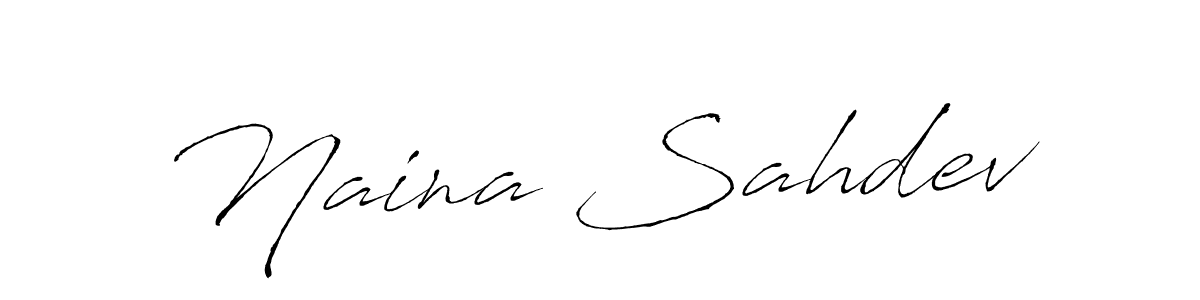 Antro_Vectra is a professional signature style that is perfect for those who want to add a touch of class to their signature. It is also a great choice for those who want to make their signature more unique. Get Naina Sahdev name to fancy signature for free. Naina Sahdev signature style 6 images and pictures png