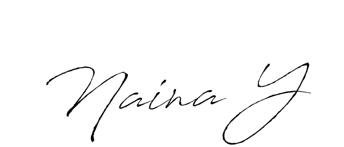 Also we have Naina Y name is the best signature style. Create professional handwritten signature collection using Antro_Vectra autograph style. Naina Y signature style 6 images and pictures png