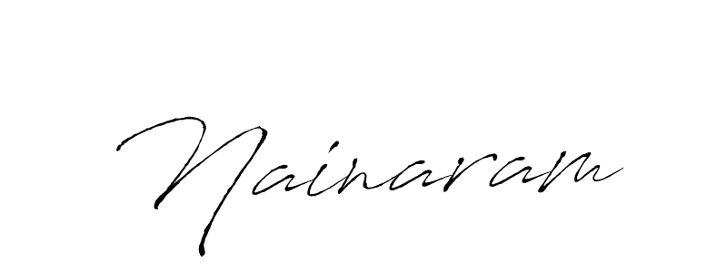 How to make Nainaram signature? Antro_Vectra is a professional autograph style. Create handwritten signature for Nainaram name. Nainaram signature style 6 images and pictures png