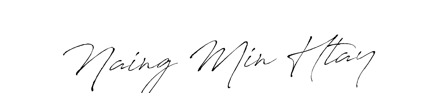 This is the best signature style for the Naing Min Htay name. Also you like these signature font (Antro_Vectra). Mix name signature. Naing Min Htay signature style 6 images and pictures png