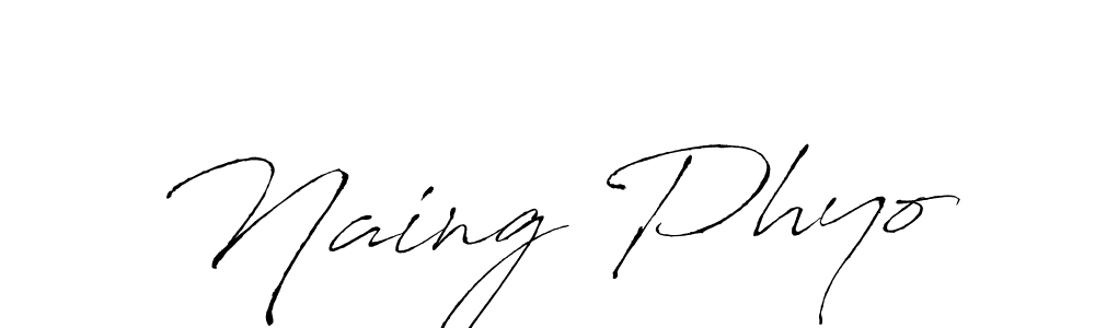 How to make Naing Phyo signature? Antro_Vectra is a professional autograph style. Create handwritten signature for Naing Phyo name. Naing Phyo signature style 6 images and pictures png