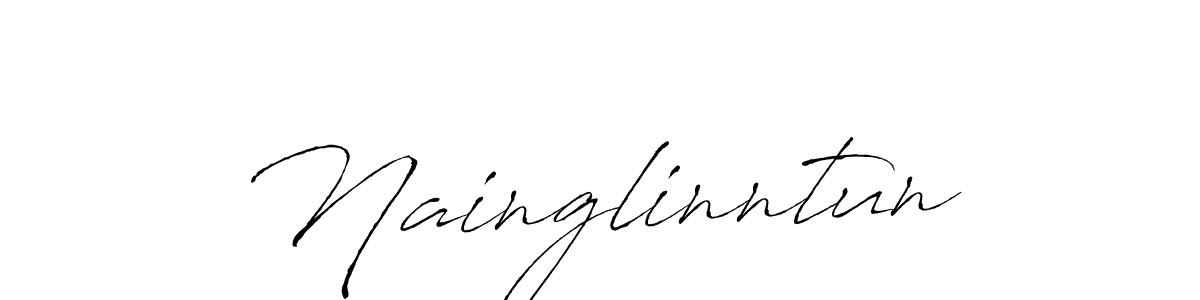 if you are searching for the best signature style for your name Nainglinntun. so please give up your signature search. here we have designed multiple signature styles  using Antro_Vectra. Nainglinntun signature style 6 images and pictures png