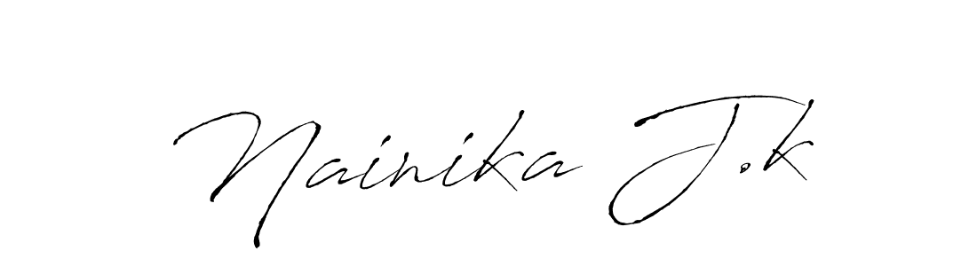 Also we have Nainika J.k name is the best signature style. Create professional handwritten signature collection using Antro_Vectra autograph style. Nainika J.k signature style 6 images and pictures png