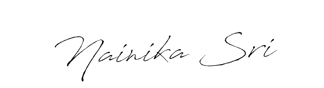 Use a signature maker to create a handwritten signature online. With this signature software, you can design (Antro_Vectra) your own signature for name Nainika Sri. Nainika Sri signature style 6 images and pictures png