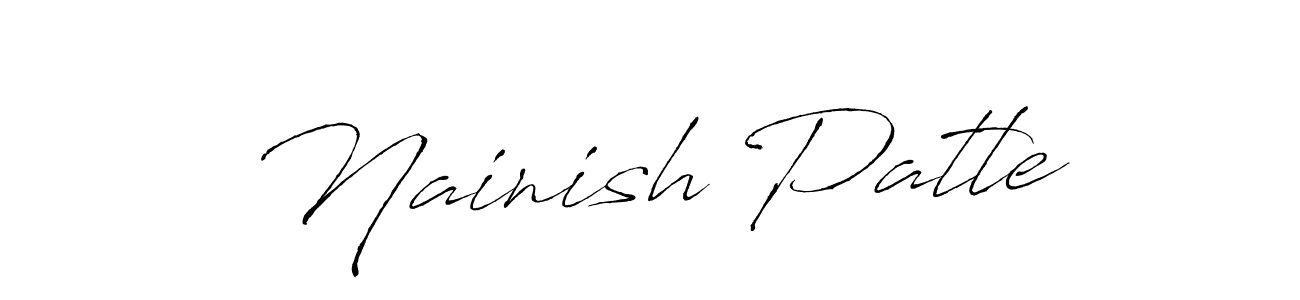 How to make Nainish Patle signature? Antro_Vectra is a professional autograph style. Create handwritten signature for Nainish Patle name. Nainish Patle signature style 6 images and pictures png