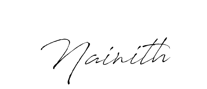 Create a beautiful signature design for name Nainith. With this signature (Antro_Vectra) fonts, you can make a handwritten signature for free. Nainith signature style 6 images and pictures png