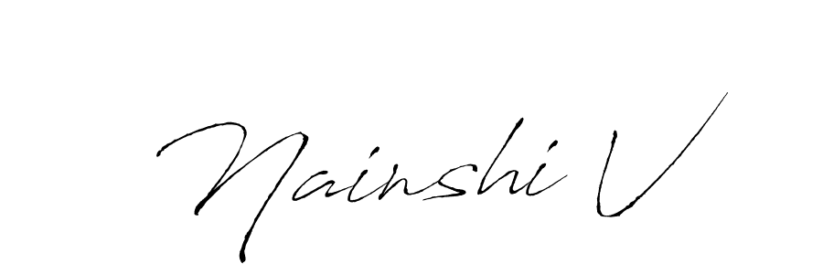 Check out images of Autograph of Nainshi V name. Actor Nainshi V Signature Style. Antro_Vectra is a professional sign style online. Nainshi V signature style 6 images and pictures png
