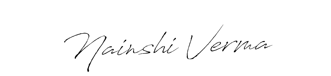 Make a short Nainshi Verma signature style. Manage your documents anywhere anytime using Antro_Vectra. Create and add eSignatures, submit forms, share and send files easily. Nainshi Verma signature style 6 images and pictures png