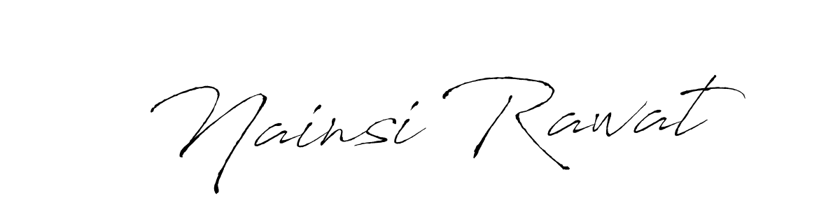 Antro_Vectra is a professional signature style that is perfect for those who want to add a touch of class to their signature. It is also a great choice for those who want to make their signature more unique. Get Nainsi Rawat name to fancy signature for free. Nainsi Rawat signature style 6 images and pictures png