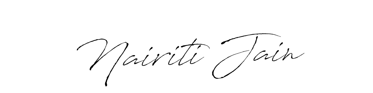 This is the best signature style for the Nairiti Jain name. Also you like these signature font (Antro_Vectra). Mix name signature. Nairiti Jain signature style 6 images and pictures png