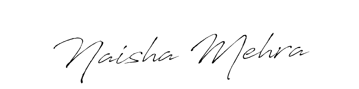 The best way (Antro_Vectra) to make a short signature is to pick only two or three words in your name. The name Naisha Mehra include a total of six letters. For converting this name. Naisha Mehra signature style 6 images and pictures png
