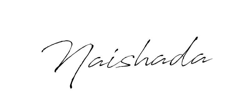 Design your own signature with our free online signature maker. With this signature software, you can create a handwritten (Antro_Vectra) signature for name Naishada. Naishada signature style 6 images and pictures png