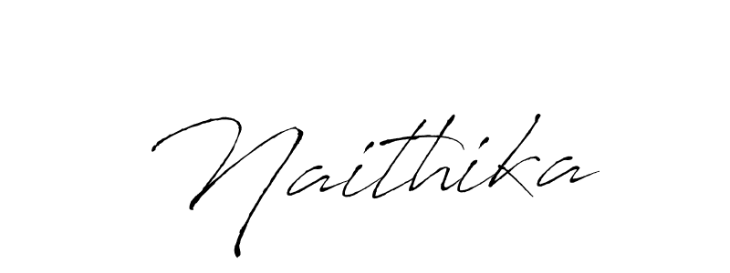 Make a beautiful signature design for name Naithika. With this signature (Antro_Vectra) style, you can create a handwritten signature for free. Naithika signature style 6 images and pictures png