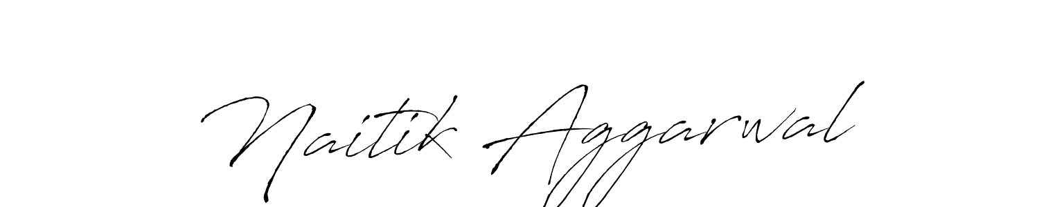Make a beautiful signature design for name Naitik Aggarwal. With this signature (Antro_Vectra) style, you can create a handwritten signature for free. Naitik Aggarwal signature style 6 images and pictures png