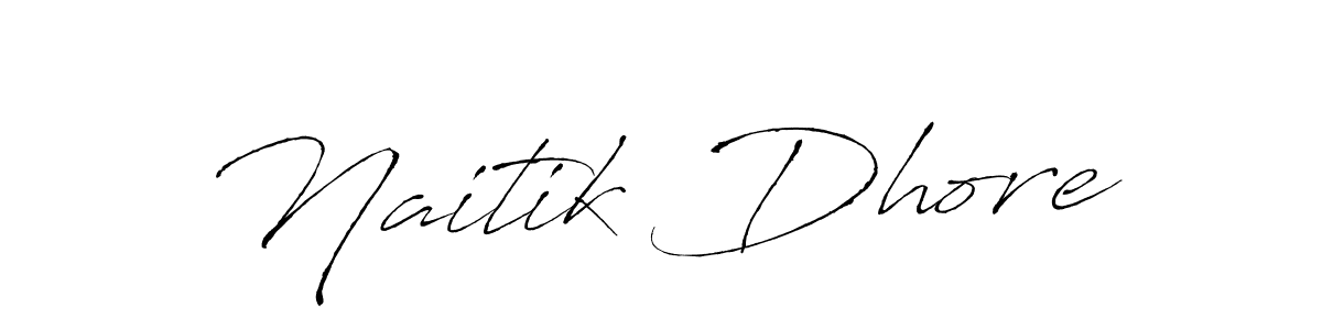 Antro_Vectra is a professional signature style that is perfect for those who want to add a touch of class to their signature. It is also a great choice for those who want to make their signature more unique. Get Naitik Dhore name to fancy signature for free. Naitik Dhore signature style 6 images and pictures png