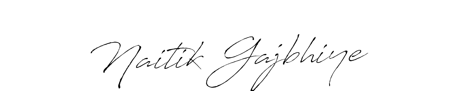 How to make Naitik Gajbhiye signature? Antro_Vectra is a professional autograph style. Create handwritten signature for Naitik Gajbhiye name. Naitik Gajbhiye signature style 6 images and pictures png