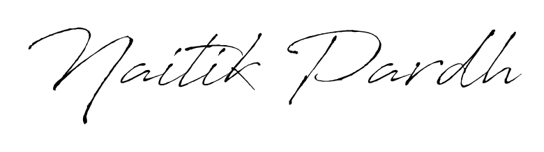 Master the art of signing with Naitik Pardh written in fluent Antro_Vectra script. A great template to practice and refine your handwriting. Naitik Pardh signature style 6 images and pictures png