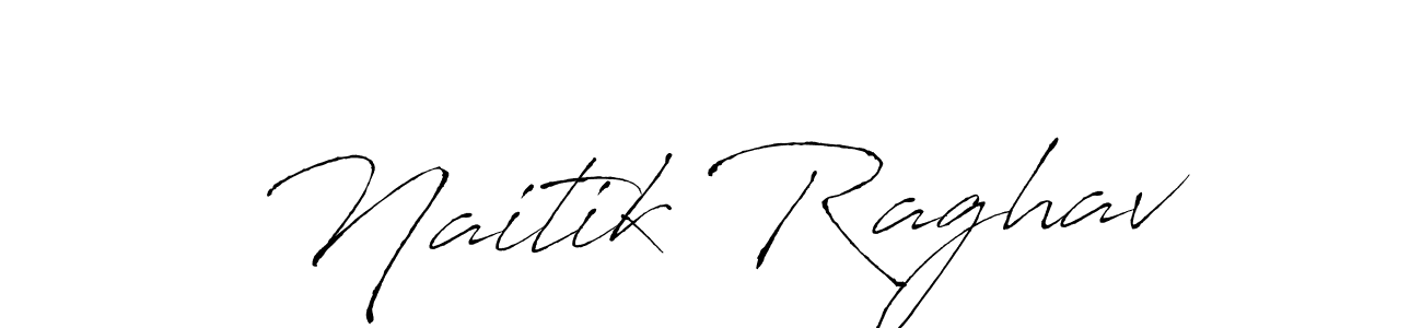 Design your own signature with our free online signature maker. With this signature software, you can create a handwritten (Antro_Vectra) signature for name Naitik Raghav. Naitik Raghav signature style 6 images and pictures png