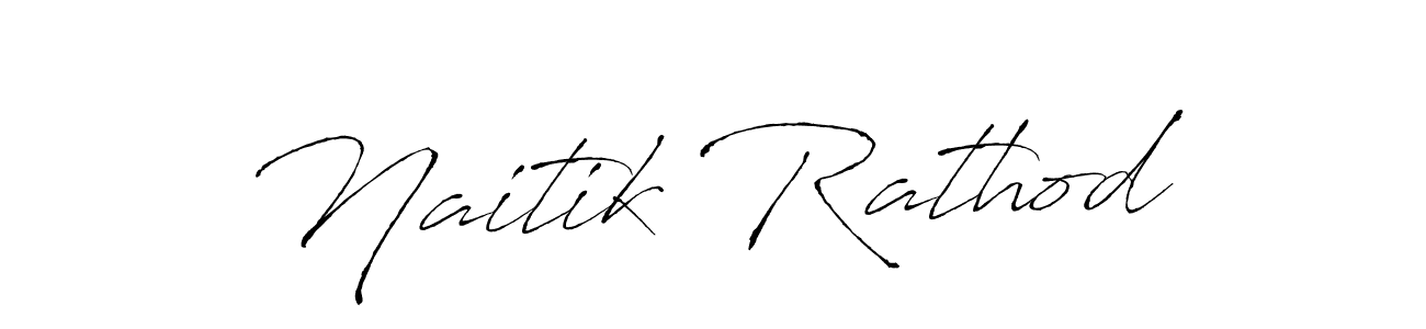 Naitik Rathod stylish signature style. Best Handwritten Sign (Antro_Vectra) for my name. Handwritten Signature Collection Ideas for my name Naitik Rathod. Naitik Rathod signature style 6 images and pictures png